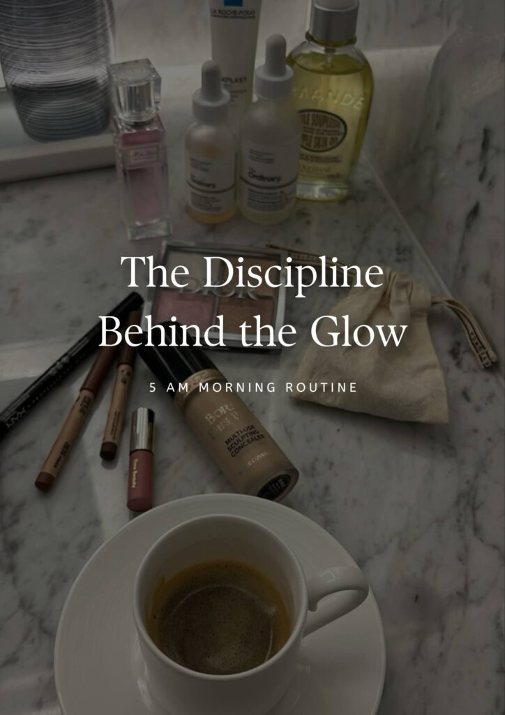 A calm early morning scene with soft light, a journal, and a minimal setup representing a 5 AM routine.
