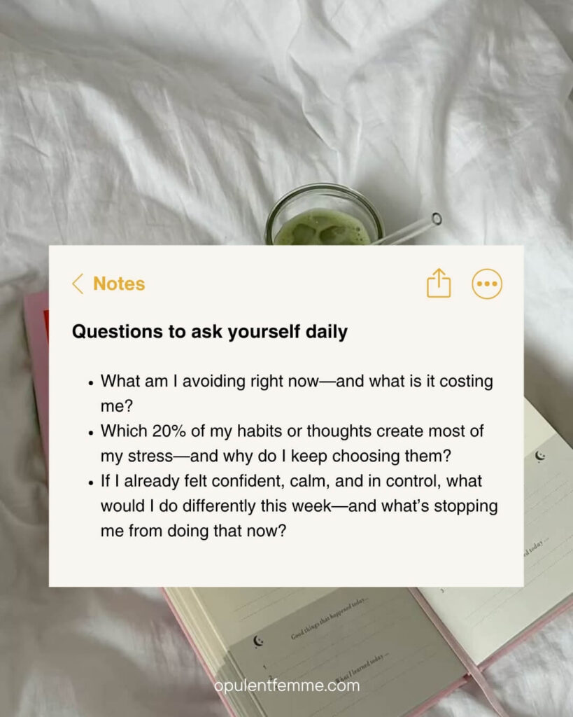 Journaling questions to ask yourself every day.