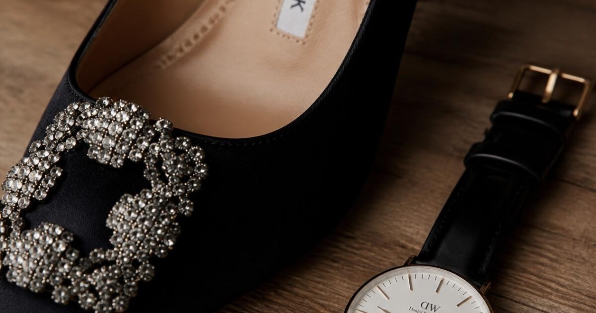Carolyn Bessette style aesthetic shoes and accessories detail